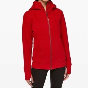 Lululemon Scuba hoodie IV - Size 4 - Light Cotton Fleece - Dark Red